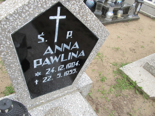 Anna Pawlina 1904 Świecie - Grobonet - Wyszukiwarka osób pochowanych