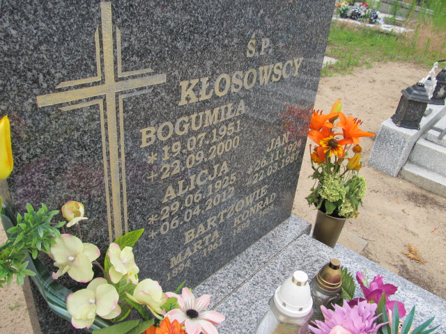 Alicja Kłosowska 1925 Świecie - Grobonet - Wyszukiwarka osób pochowanych
