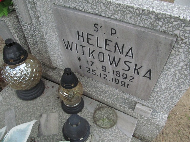 Helena Witkowska 1892 Świecie - Grobonet - Wyszukiwarka osób pochowanych