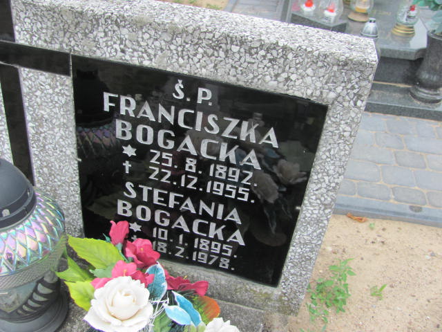 Franciszka Bogacka 1892 Świecie - Grobonet - Wyszukiwarka osób pochowanych