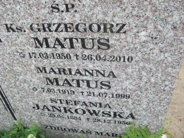Marianna Matus 1919 Świecie - Grobonet - Wyszukiwarka osób pochowanych