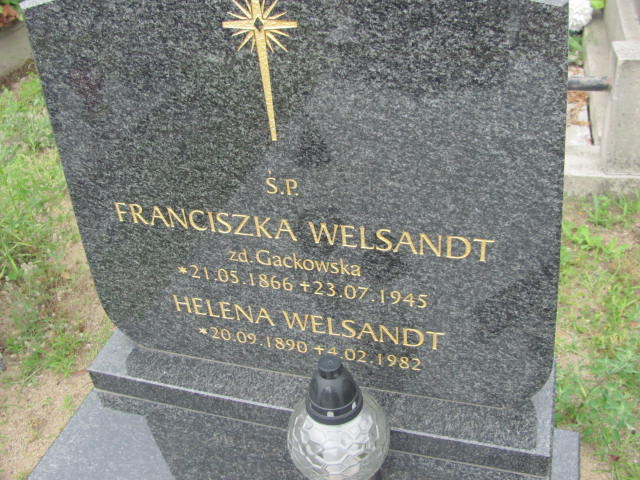 Franciszka Welsandt 1866 Świecie - Grobonet - Wyszukiwarka osób pochowanych