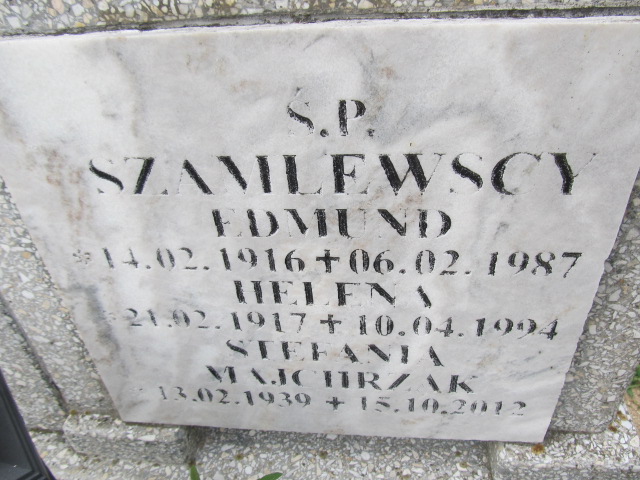 Edmund Szamlewski 1916 Świecie - Grobonet - Wyszukiwarka osób pochowanych