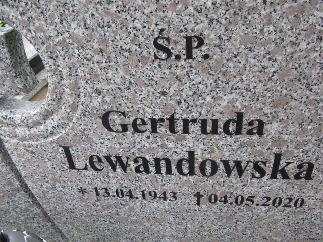 Gertruda Lewandowska 1943 Świecie - Grobonet - Wyszukiwarka osób pochowanych