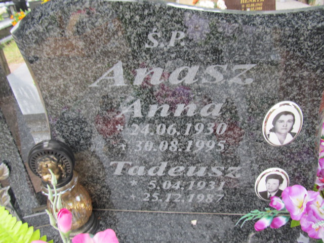 Tadeusz Anasz 1931 Świecie - Grobonet - Wyszukiwarka osób pochowanych